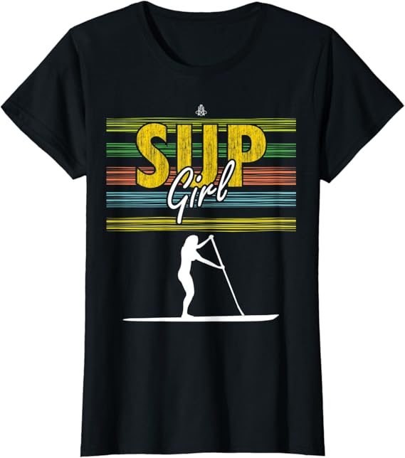 Stand Up Paddle Board SUP Girl Stehpaddeln Paddeln TShirt Amazon.de Bekleidung
